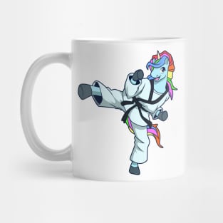 Cartoon unicorn makes Tang Soo Do Mug